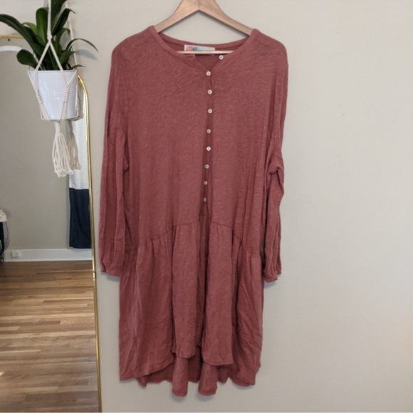 Free People Tops - Free People Beach Button Up Tunic Dress